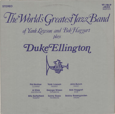 Yank Lawson & Bob Haggart Plays Duke Ellington UK vinyl LP album (LP record) WJLP-S-9