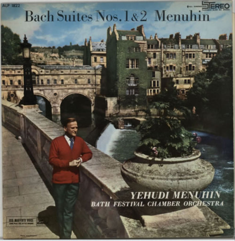 Yehudi Menuhin Bach Suites Israeli 2-LP vinyl record set (Double LP Album) ASD404/5