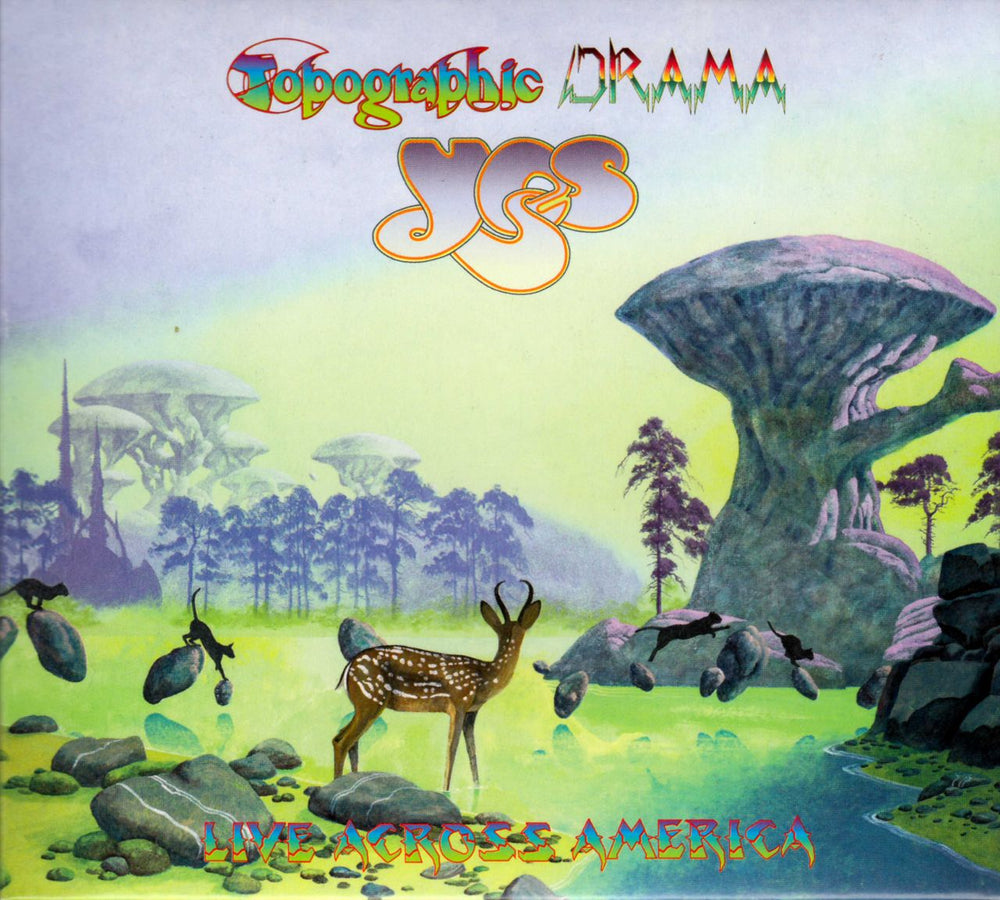 Yes Topographic Drama (Live Across America) UK 2 CD album set (Double CD) 081227932480