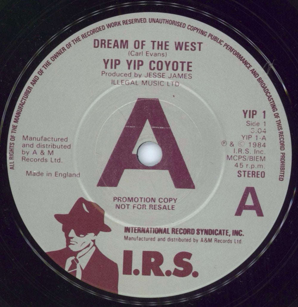 Yip Yip Coyote Dream Of The West UK Promo 7" vinyl single (7 inch record / 45) YYC07DR792407