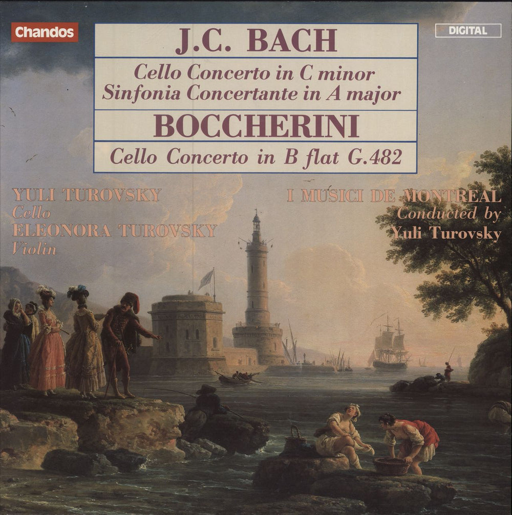 Yuli Turovsky J.C. Bach And Boccherini Cello Concertos German vinyl LP album (LP record) ABRD1181