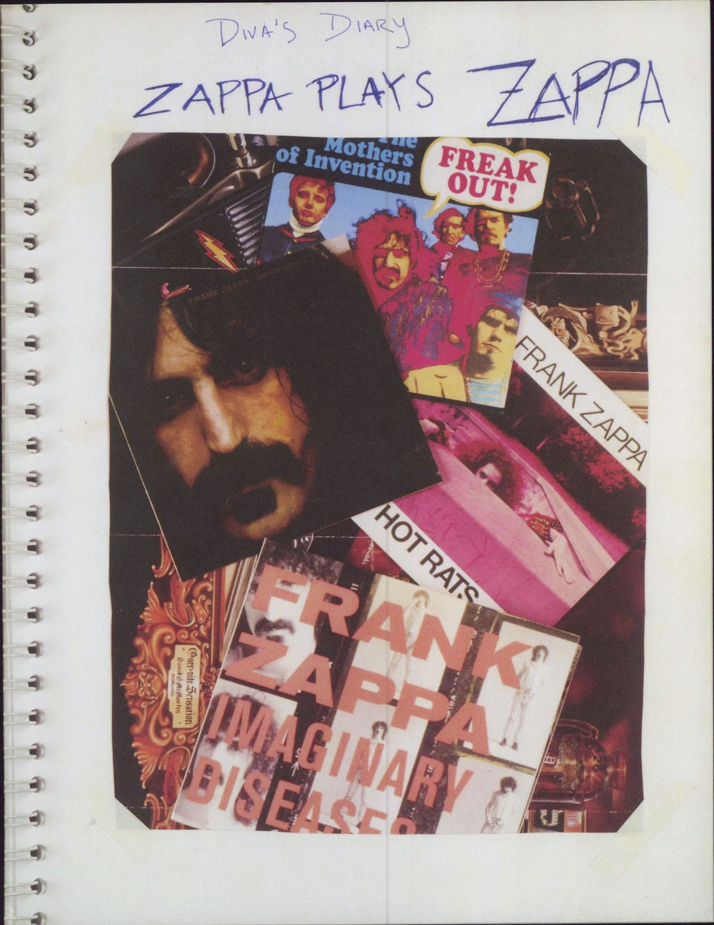 Zappa Plays Zappa Diva's Diary + 2 Tickets UK tour programme TOUR PROGRAMME