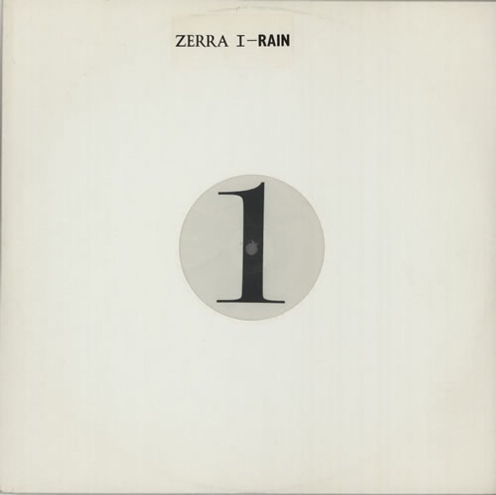 Zerra I Rain UK Promo 12" vinyl single (12 inch record / Maxi-single) MERX191