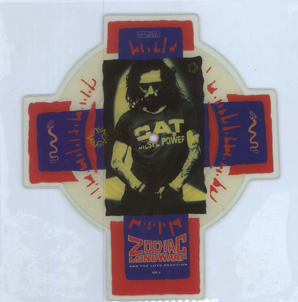 Zodiac Mindwarp Planet Girl UK picture disc LP (vinyl picture disc album) ZODS3