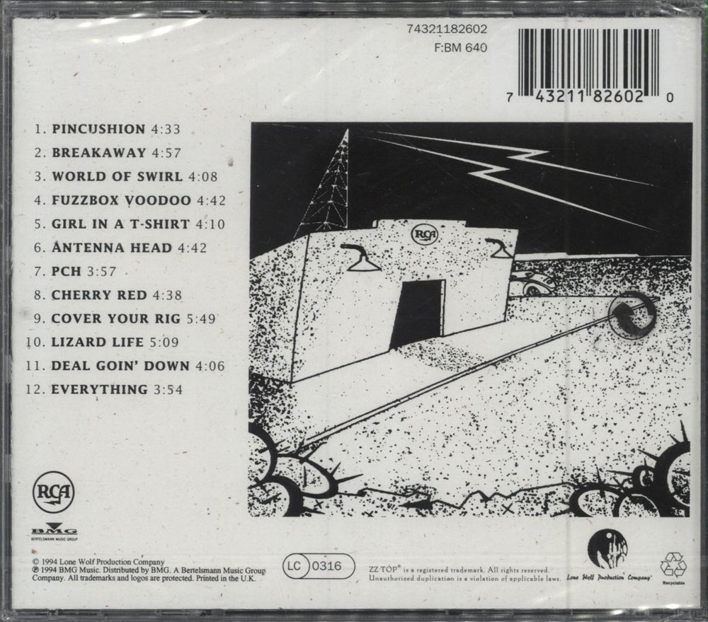 ZZ Top Antenna - Sealed UK CD album (CDLP) 743211826020