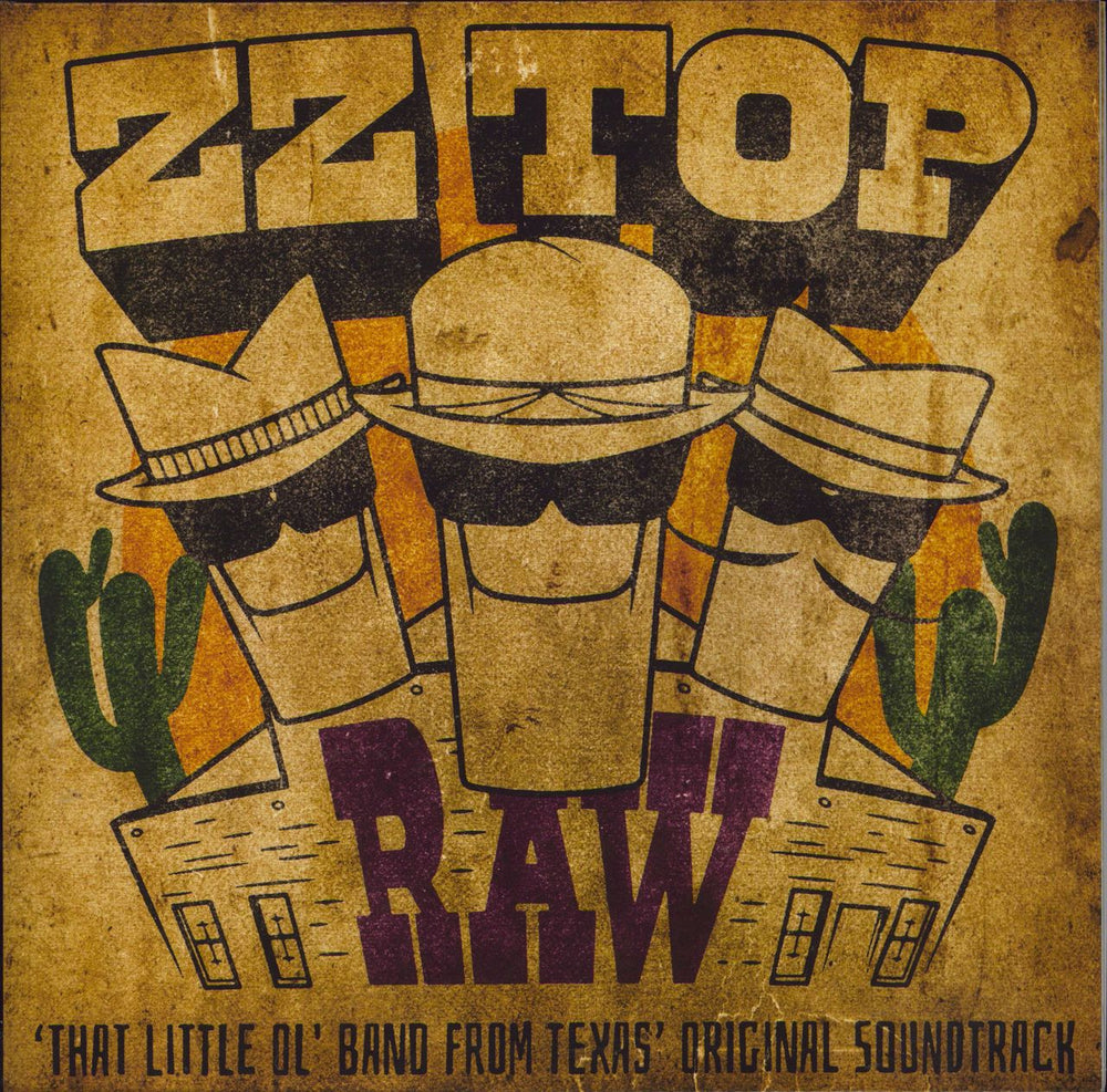 ZZ Top Raw - That Little Ol' Band From Texas - Tangerine Vinyl UK vinyl LP album (LP record) 538785581